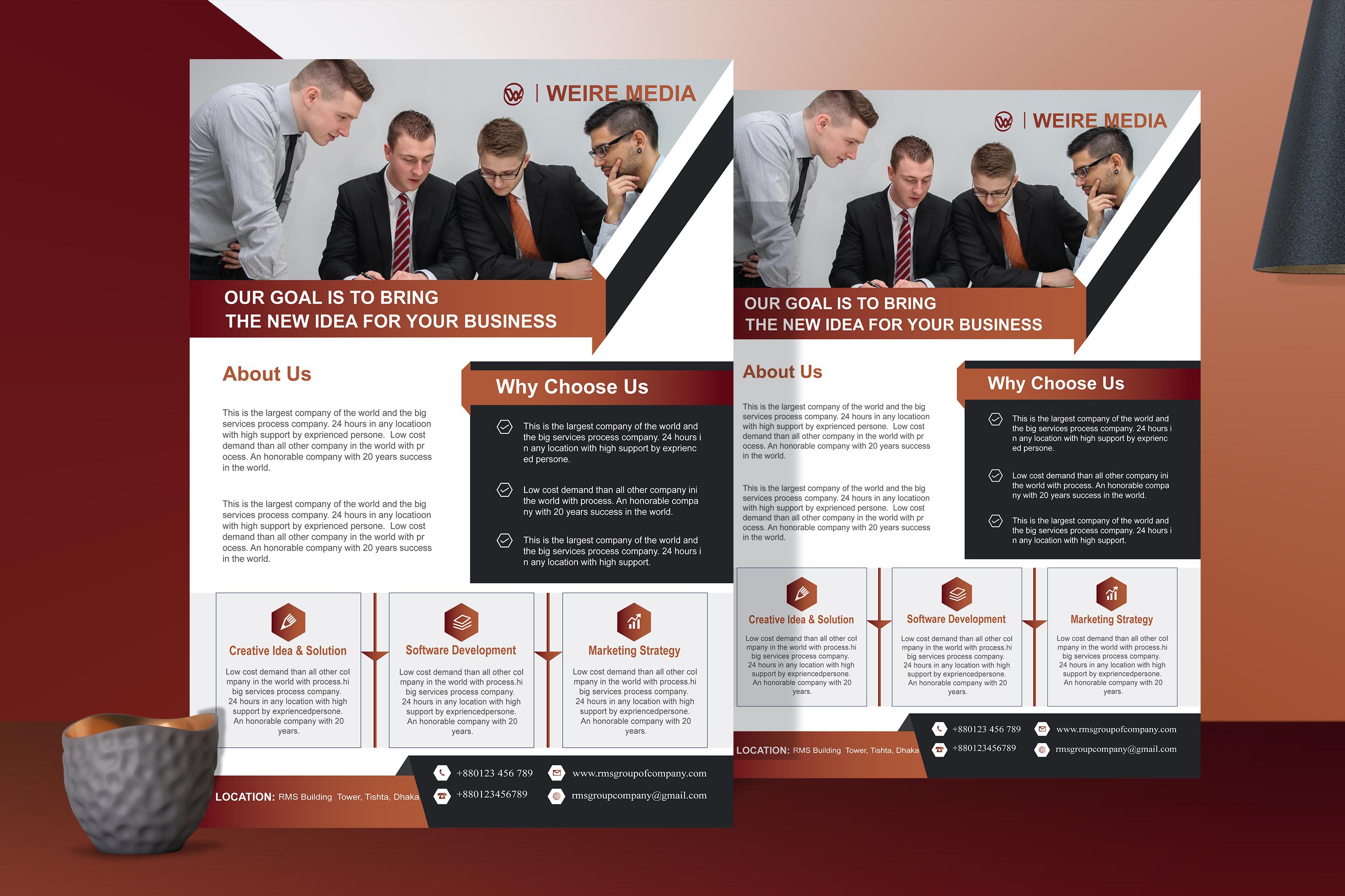 I will unique and professional design any kind of flyer