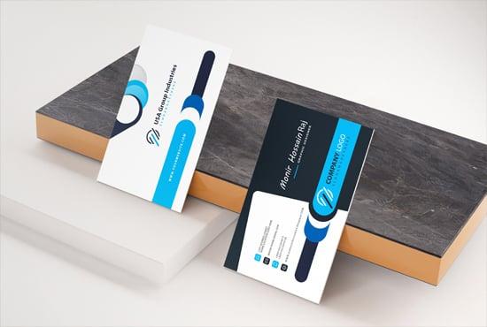 I will create a luxury and elegant professional visiting card design