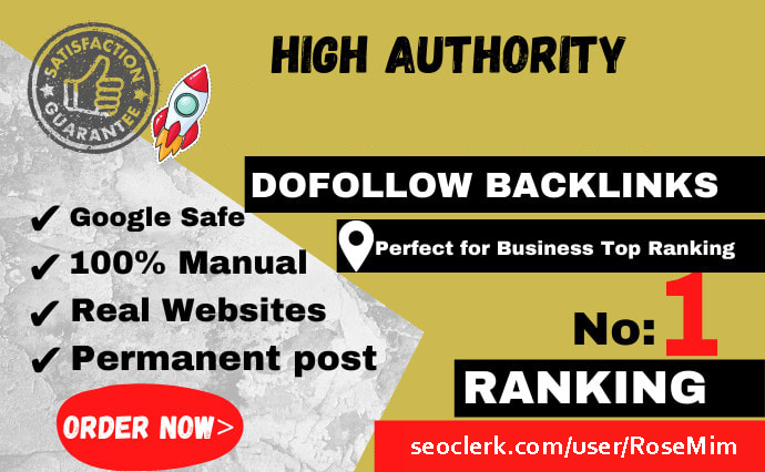boost your ranking by 150 manual high authority SEO backlinks