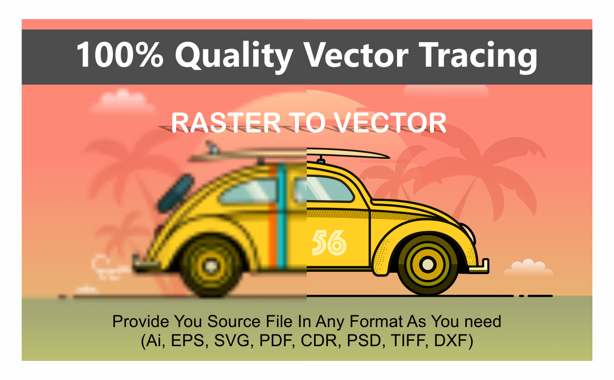 I will do Color Separation for Screen Print and Vector Tracing 