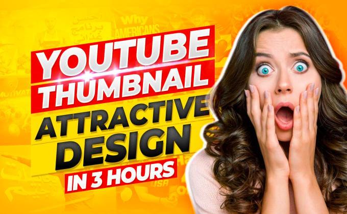 I will design a YouTube tumnail, YouTube video intro