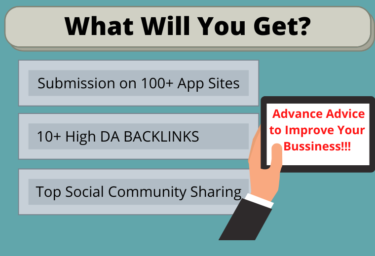 ASO, App Promotion and create 100+ BACKLINKS for your App/game