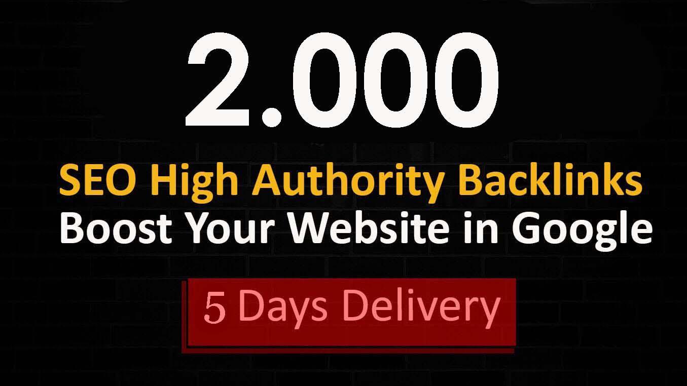I will make 2000 high quality da 40 plus SEO dofollow backlinks