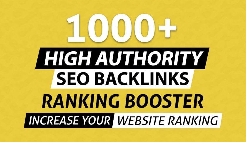 I will boost 1000 high da link building SEO backlinks for google ranking