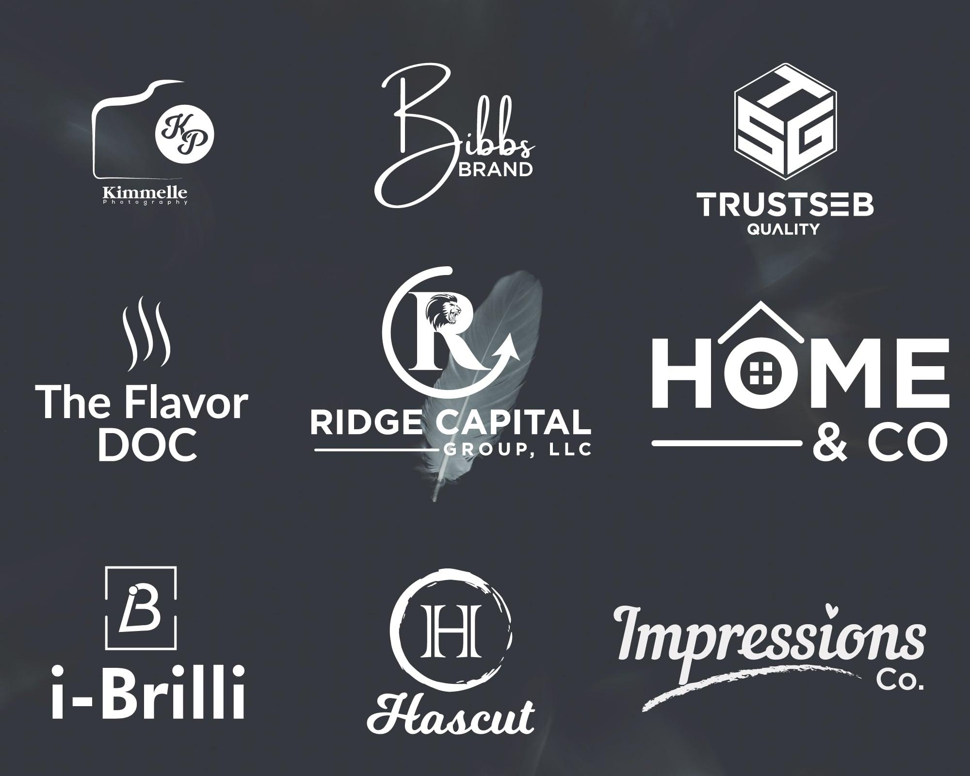 Creative minimal logo design as a professional designer