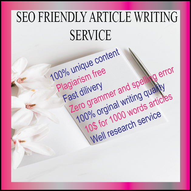 1000 word unique and well researched articles 