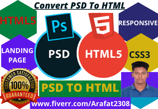 do PSD to HTML Convert Template in your Web page 