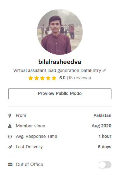 I Will be your virtual assistant for various task in Data entry Web Scraping Lead generation 