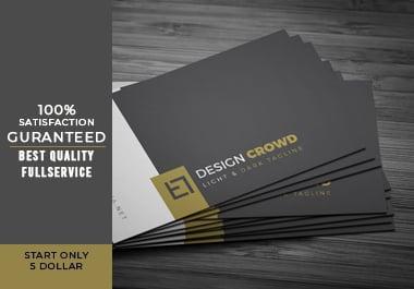 I will provide minimal business card design with a modern & premium look