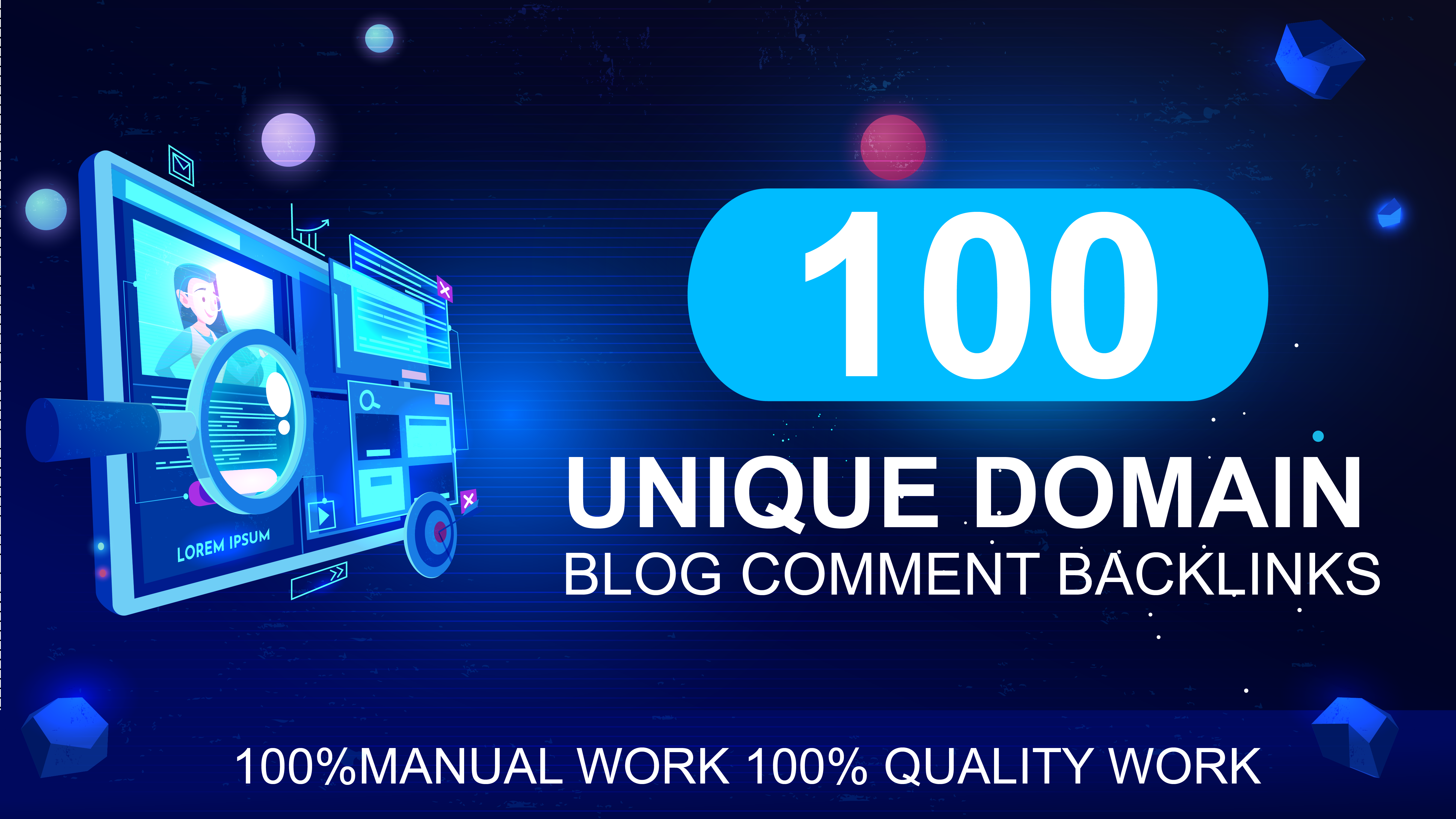 I will create 100 unique domain Backlinks