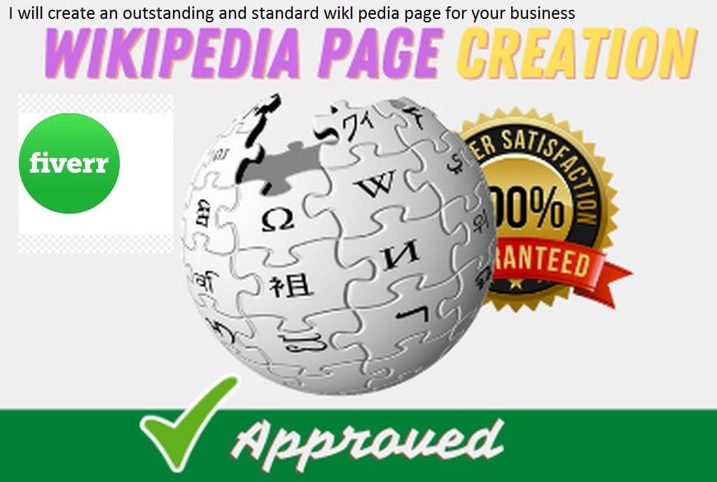I will create an approved wikipedia page for you 