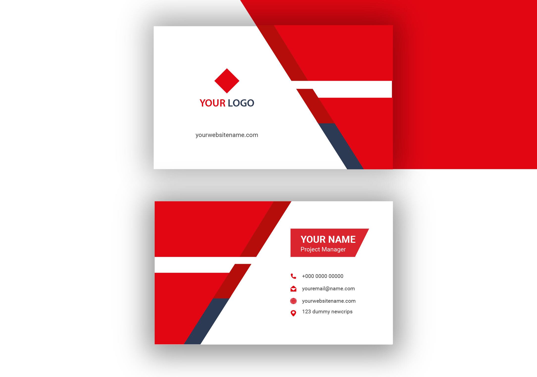 design professional and minimalist business cards