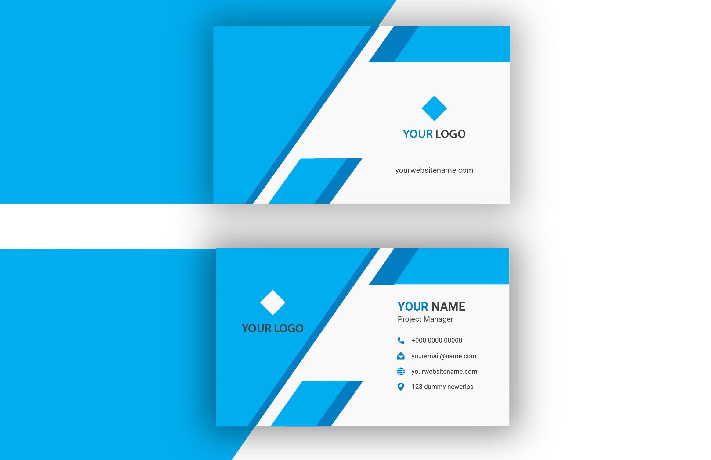 design professional and minimalist business cards