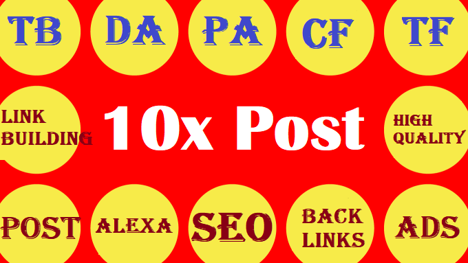 Write and Submit 10 X High Authority Guest Post on DA 99-45 Not PBN, Niche Sites