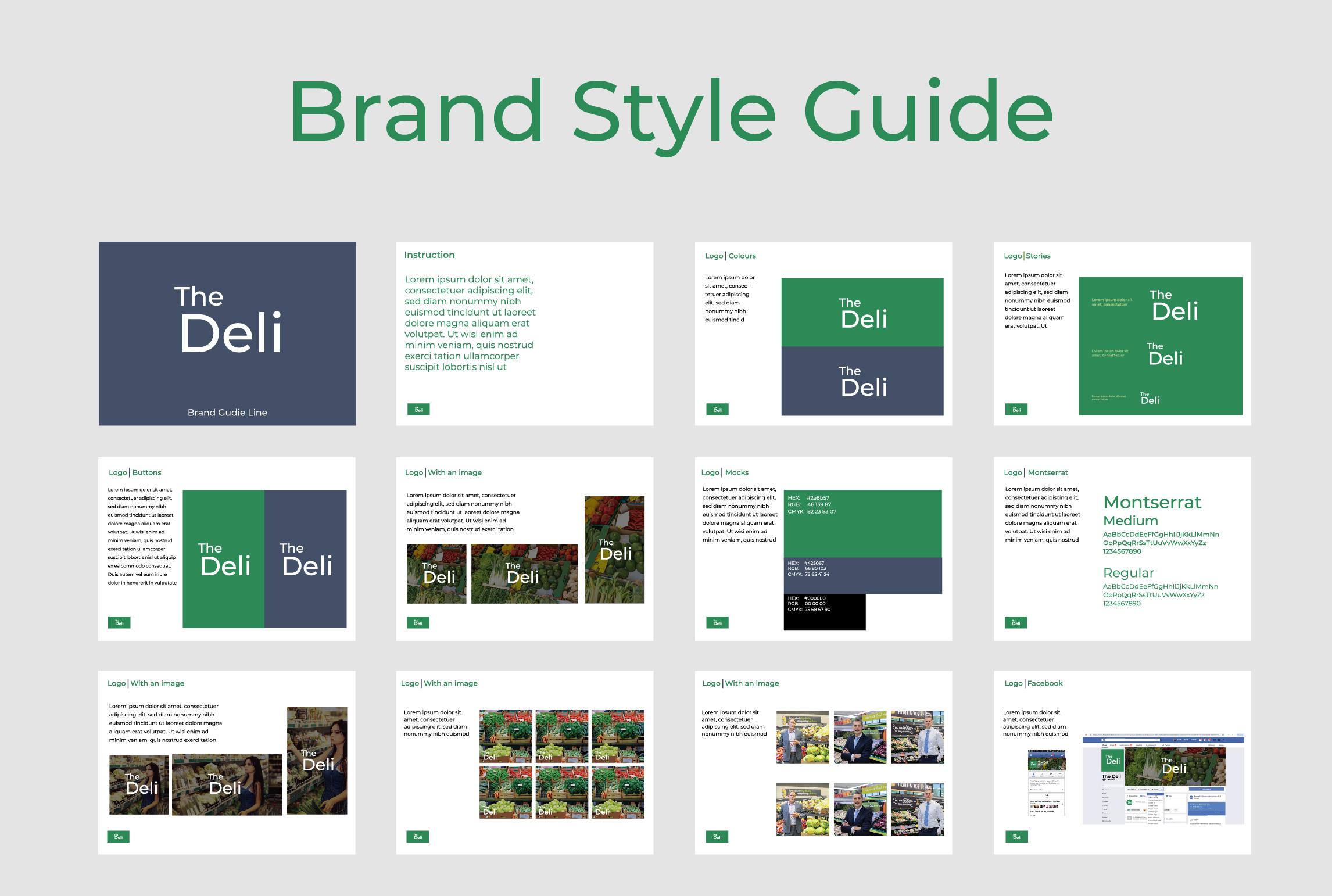 I will design a brand style guide and logo