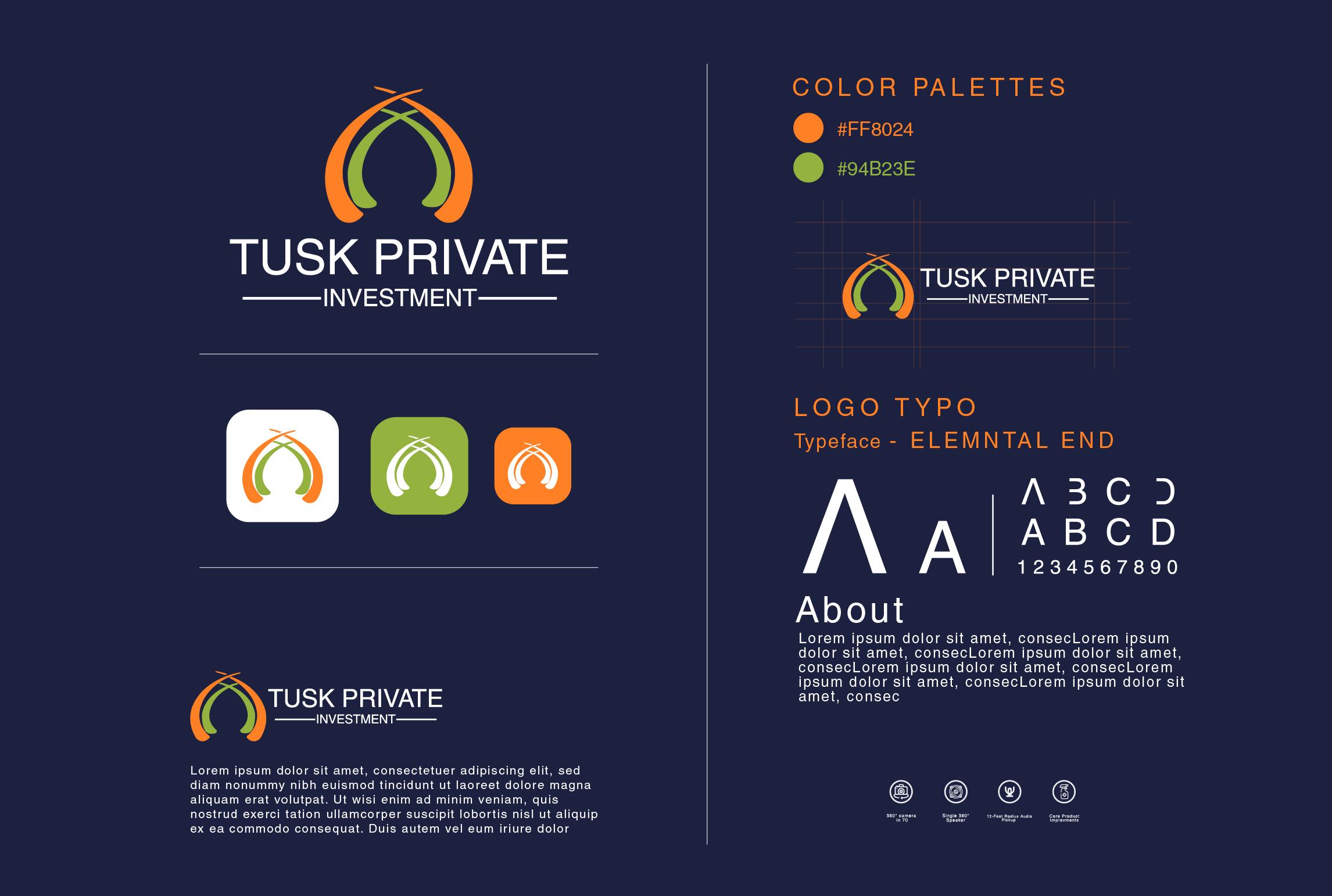 I will design a brand style guide and logo