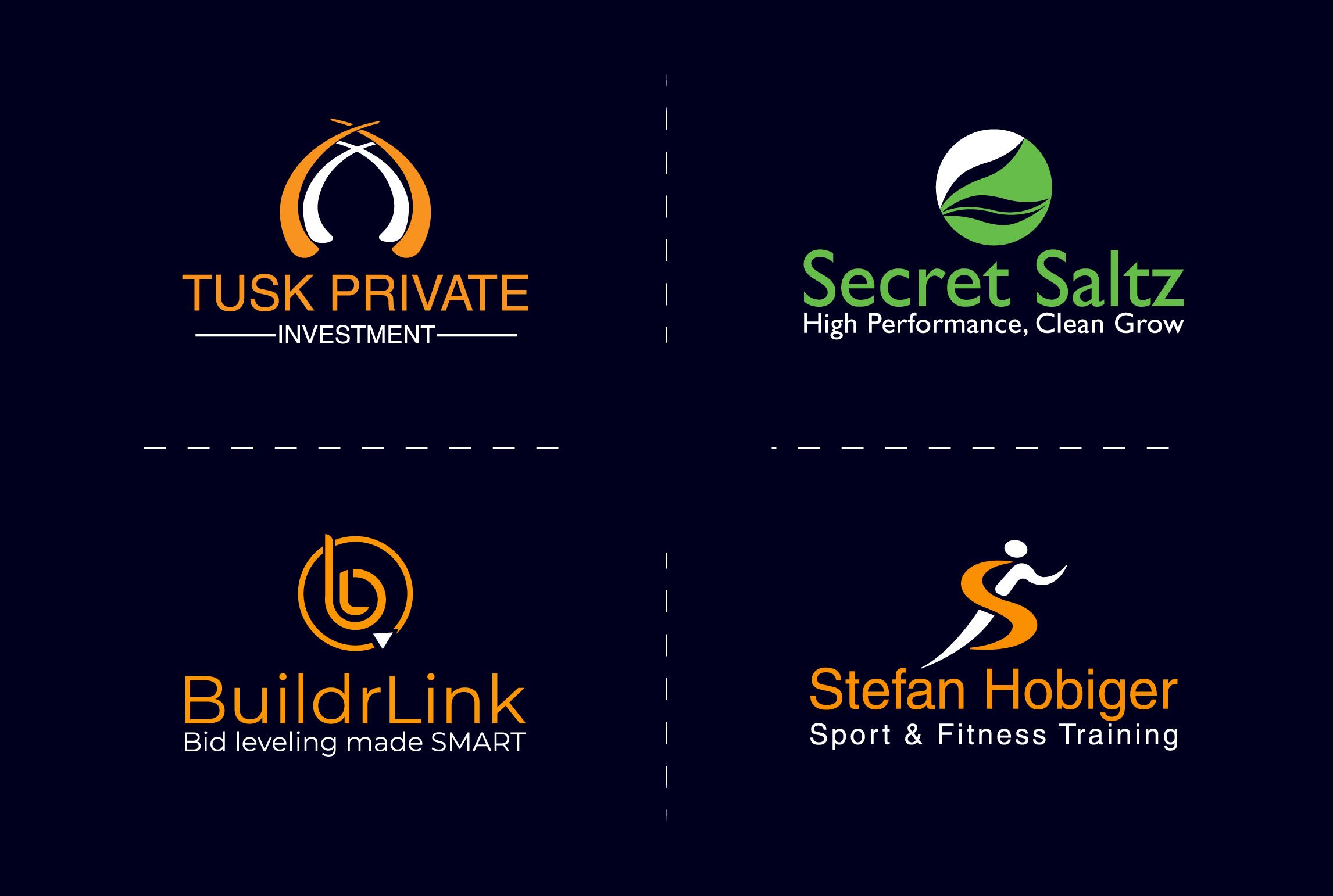 you will get a modern, minimalist, custom logo