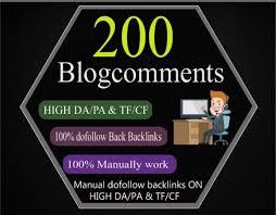 I will create high quality blog comments Backlinks
