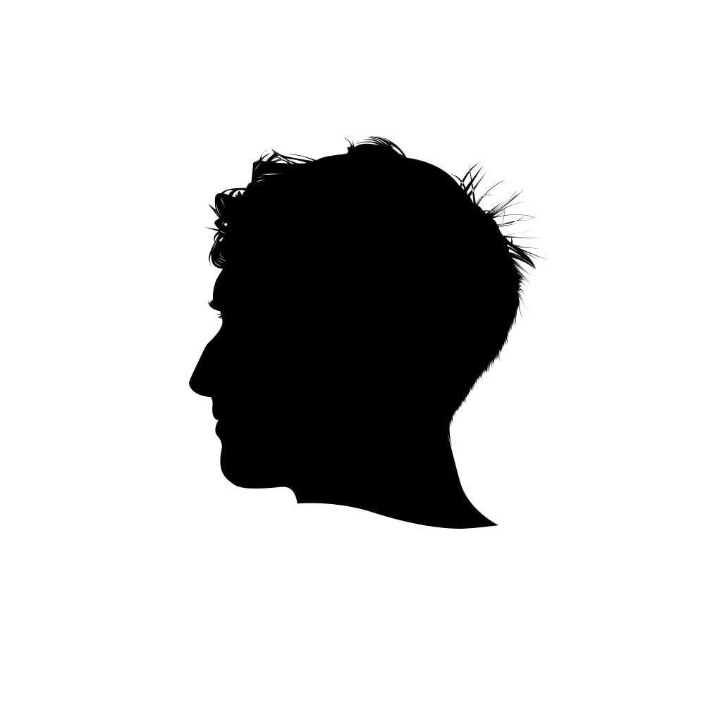 custom silhouette portrait artwork