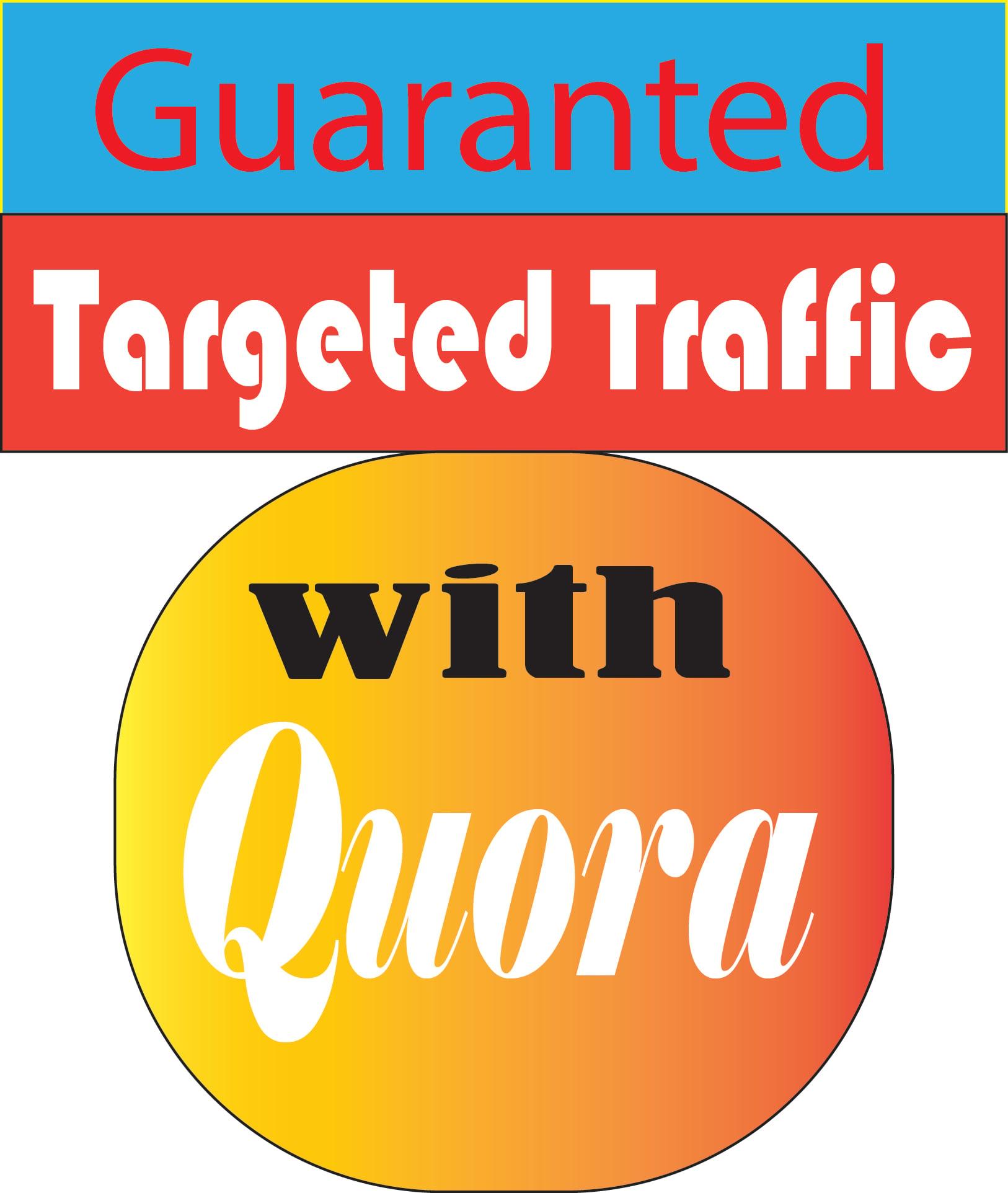 Guaranted Targeted Traffic With Quora 60 answers