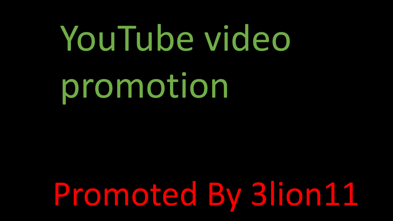 Super fast YouTube account & video promotion service by 3lion11
