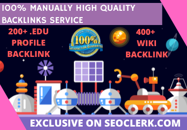 Manual 200+ High DA + EDU& GOV Profile Backlinks+ 400+ WIKI backlinks to get google Ranking improves