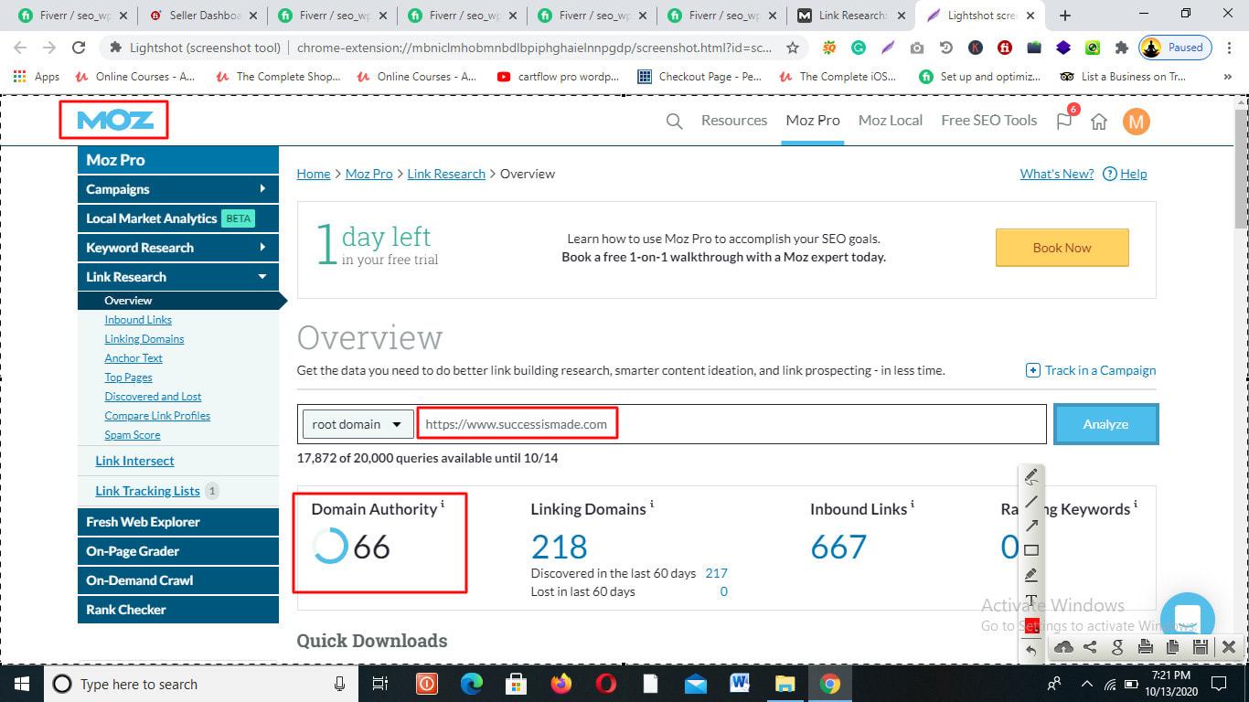 Increase DA moz 30+ domain rating Ahrefs DR 30+