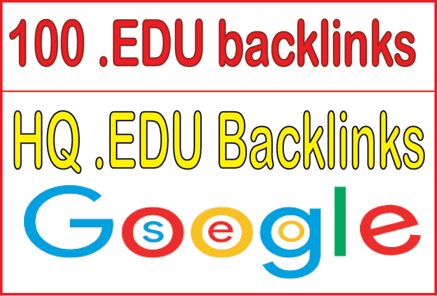 I will rank your website with 100 high quality .edu and .gov backlinks