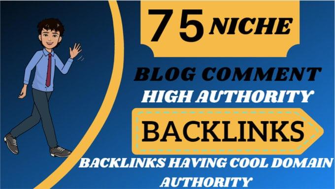I will create 75 niche relevant low obl blog comment backlinks