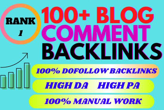 100 Dofollow Blog Comments Backlinks