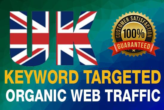 targeted UK traffic real Google organic visitors