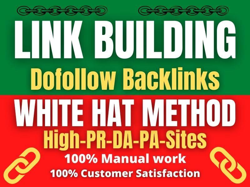 manually create 20 High PR DA dofollow backlinks white hat method link building offpage SEO service 