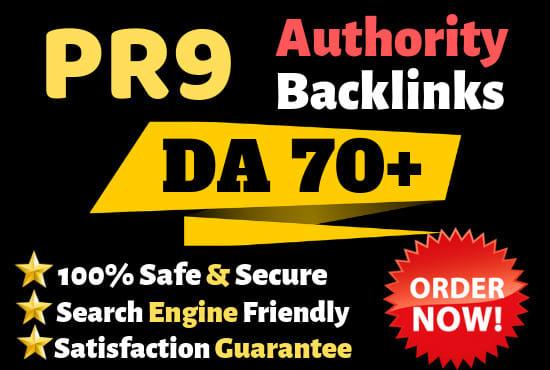 Manually create 50 pr9 authority profile SEO backlinks