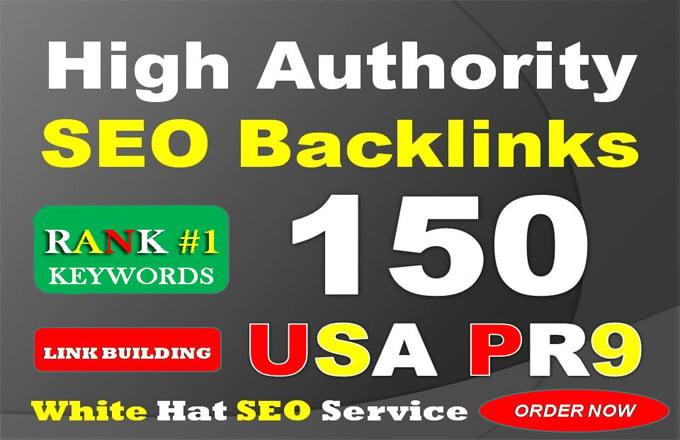 do 150 usa pr9 with high authority 10 EDU Gov seo backlinks, link building