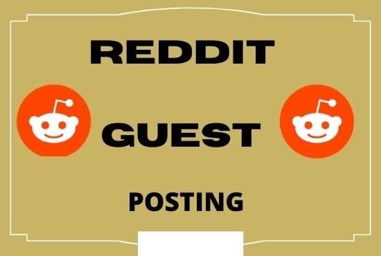 Promote your website with 05 high quality reddit post 