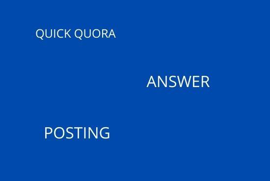 promote your website with high quality unique quora answers backlink 