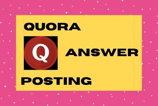 promote your website with 5 high quality quora answers