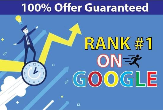 I will do full SEO to rank your website on google 1st page one keyword