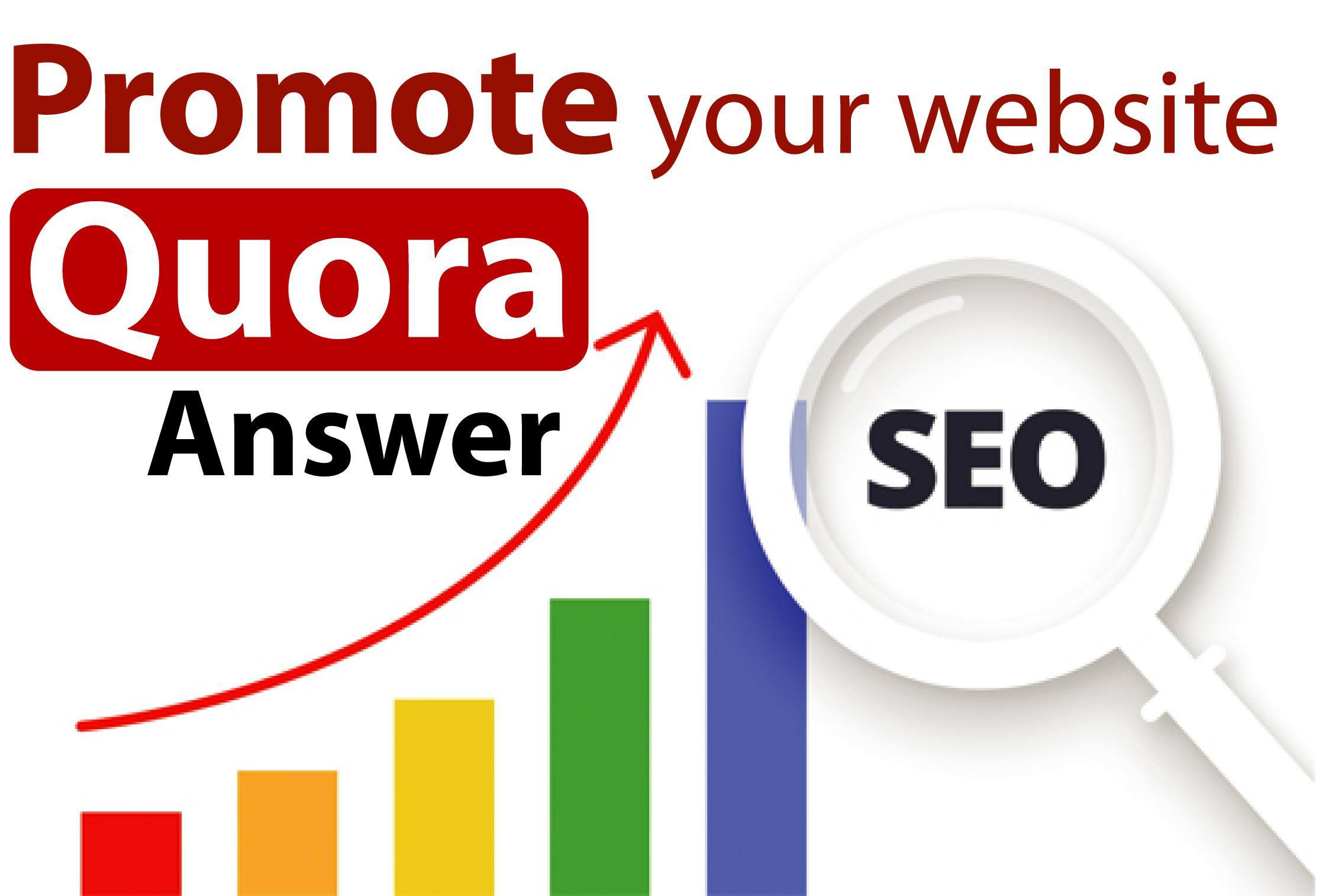 Unique 10 High Quality Quora Answer With Your Keyword & URL