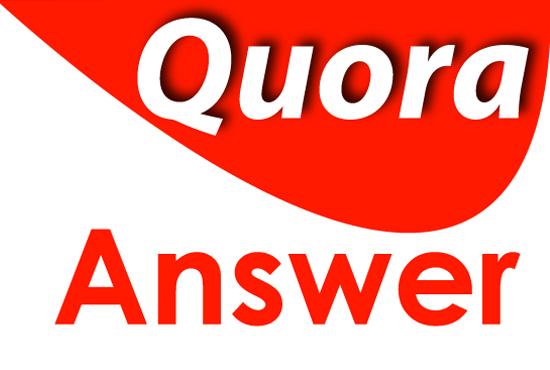  I will do manually 5 High Quality Quora Answer