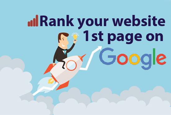 I will do full SEO to rank your website on google 1st page one keyword