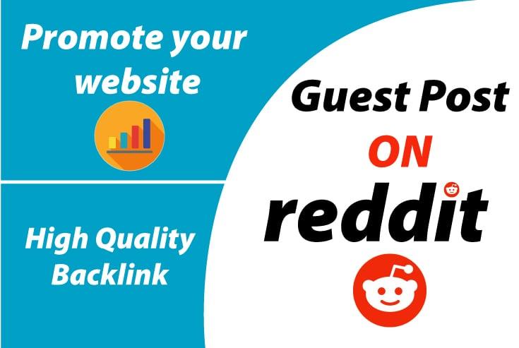 Write And Publish 10 Guest Post On Reddit.Com