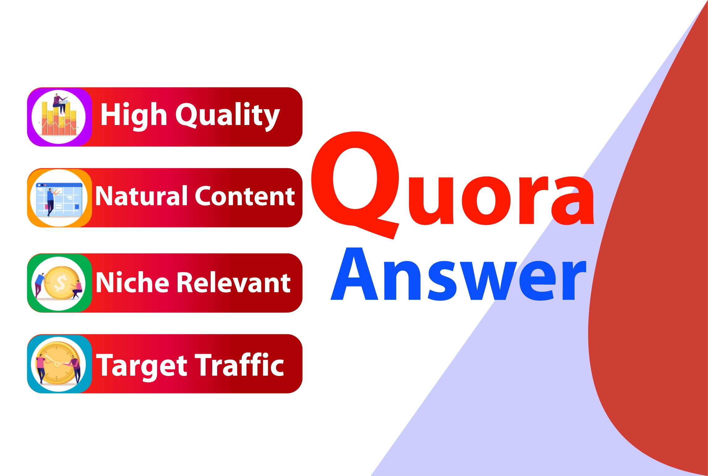 Promote your website 3 high quality quora answer 