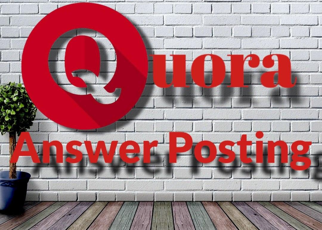Grab your 10 High-Quality Quora Answers with niche relevant keyword for your websites.