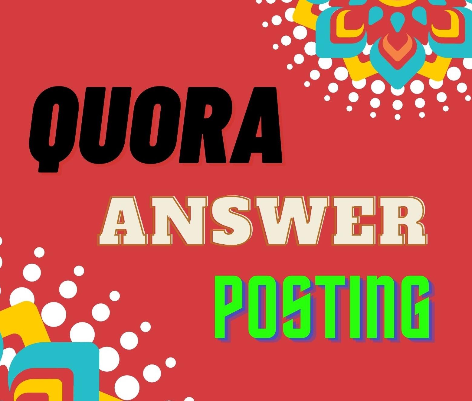 Get more traffic in your website with 10 HQ Quora answers