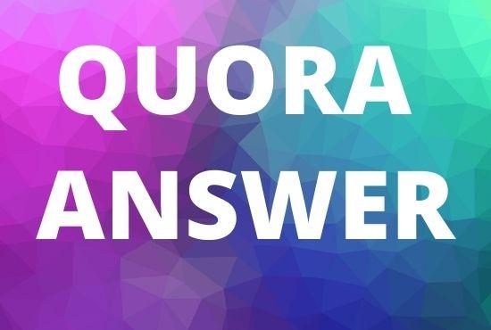 GET 15 unique Quora Answer With SEO Clickable High Quality Backlinks