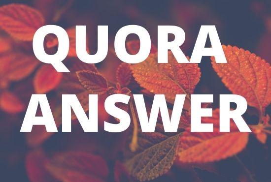 GET 15 unique Quora Answer With SEO Clickable High Quality Backlinks