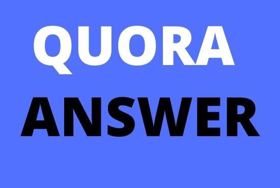 I will Promote your website with 6 Quora Answer By HQ Backlinks