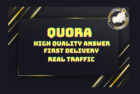 Promote your website with 20 Quora Answer with your Keyword & url 