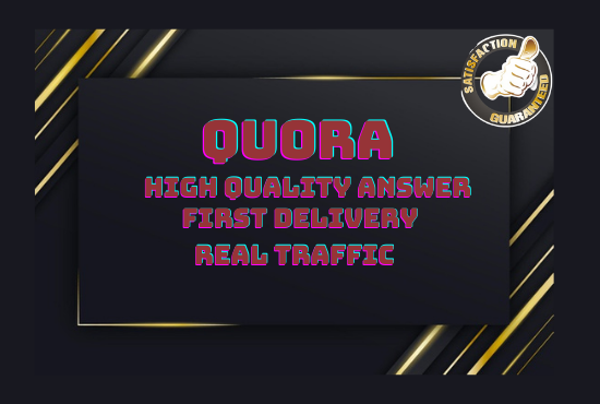 Promote your website 5 high Quora Answer with your Keyword & url 